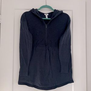 Thyme Maternity 1/4 Zip Up Hoodie Sweater